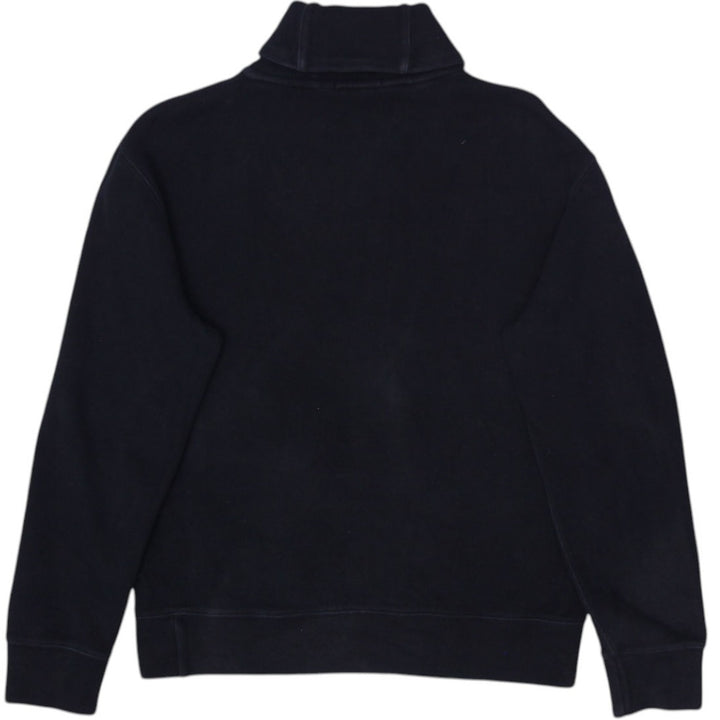 Mens Polo Ralph Lauren Black 1/4 Zip Embroidered Logo Sweatshirt Size M | Migration_Sweatshirts - Side View | Fashion Rerun