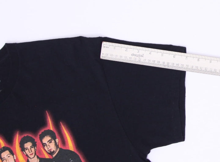 Mens NSYNC Portrait Flames Graphic Band T-Shirt Size XL