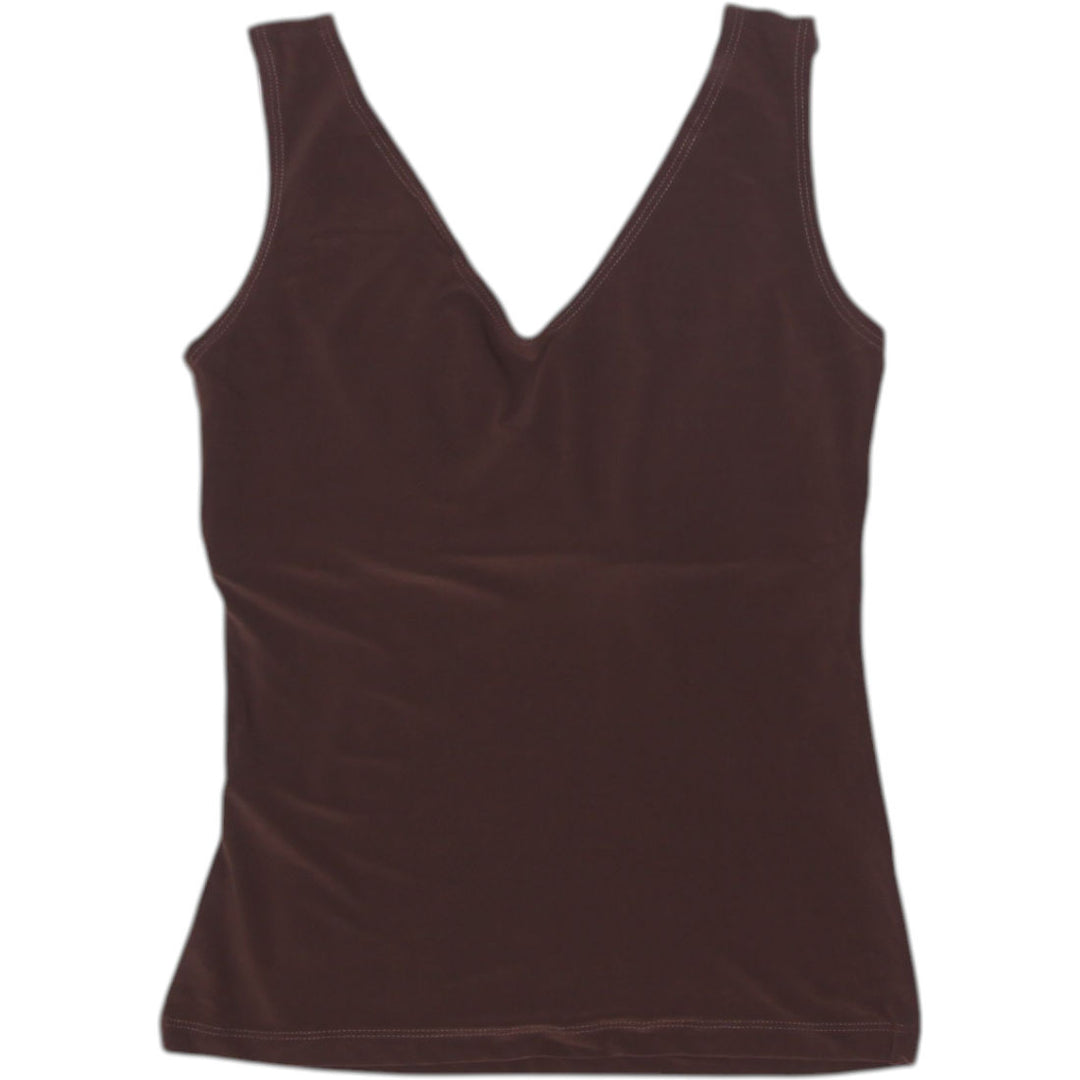 Y2K Ladies V-Neck Sleeveless Tank Top Size L | Migration_Y2K Tops - Side View | Fashion Rerun