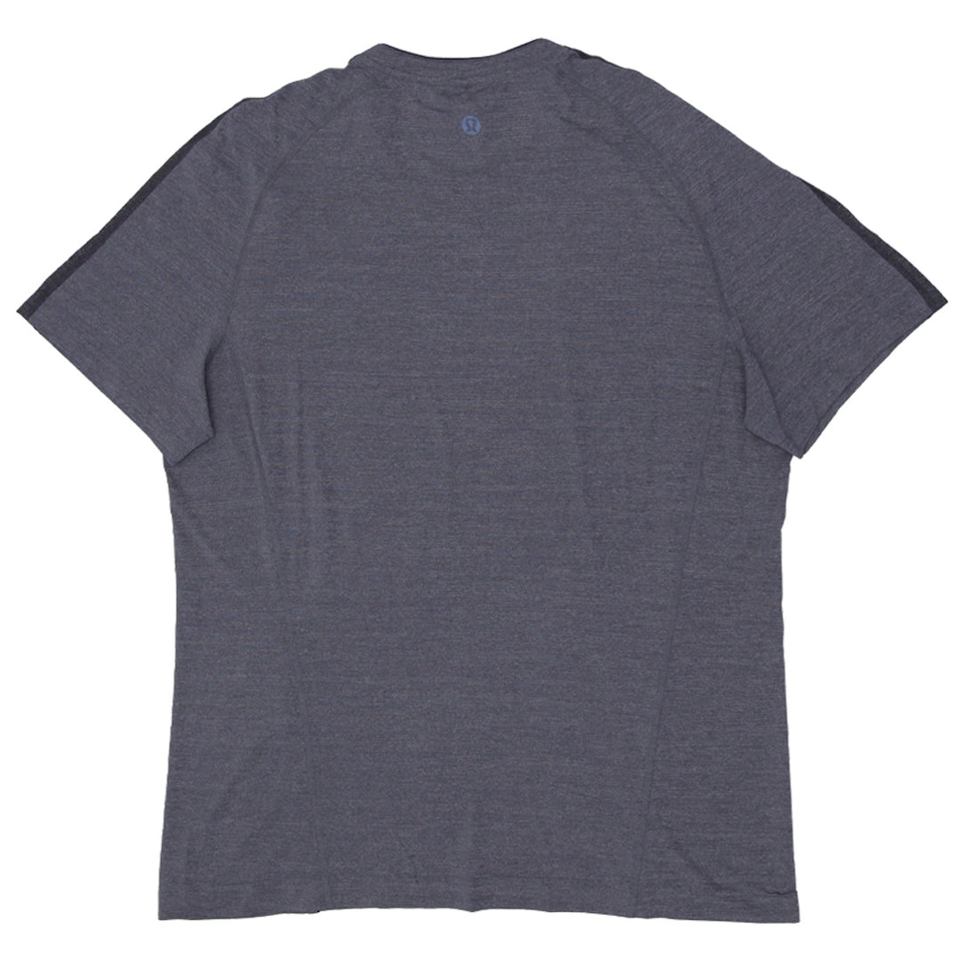 Mens Lululemon Short Sleeve T-Shirt Gray - Fashion Rerun Vintage Migration_T-Shirt