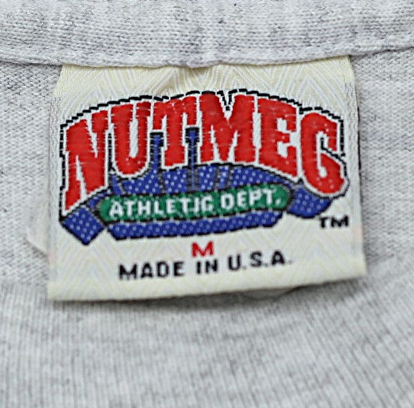 Vintage NFL Raiders Embroidered T-Shirt Single Stitch Made in USA Nutmeg M - Fashion Rerun Vintage Migration_T-Shirt