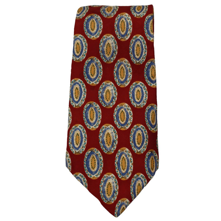 Mens Printed Chaps Ralph Lauren Printed 100% Silk Neck Tie