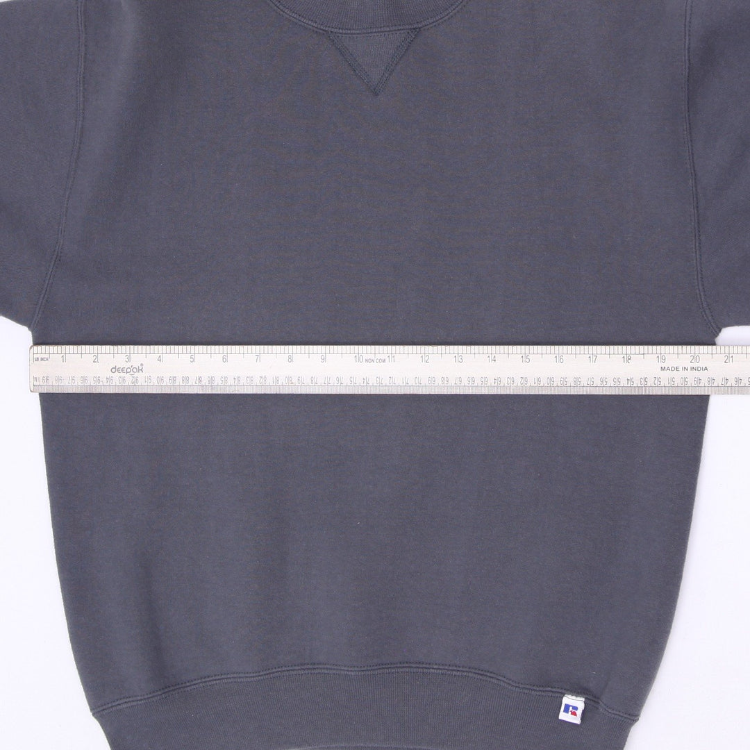 Vintage 90s Russell Athletic Sweatshirt Charcoal Made in USA Size M