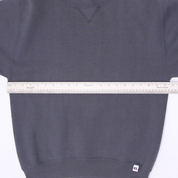 Vintage 90s Russell Athletic Sweatshirt Charcoal Made in USA Size M