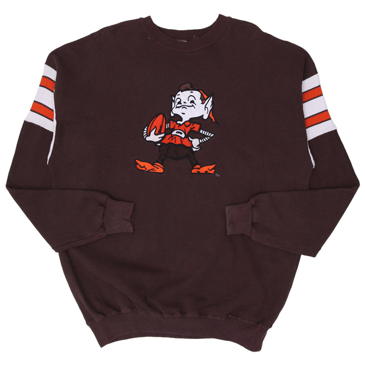 Vintage Legends Cleveland Browns Brownie Elf Sweatshirt Made in USA - Fashion Rerun Vintage Migration_Sweaters