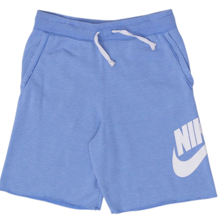 Mens Nike Sportswear Alumni Woven Shorts Blue White Swoosh Size S