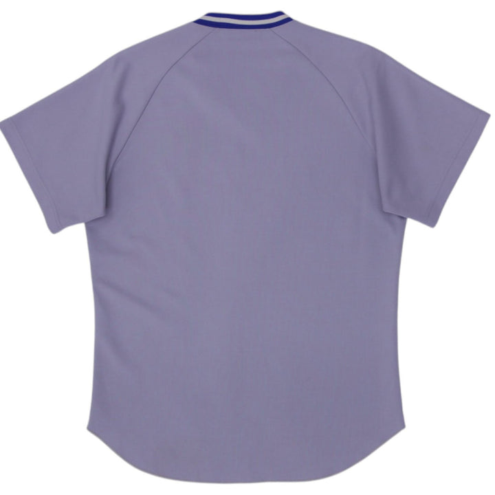Vintage Mens Dodgers Baseball Jersey Grey V-Neck Sportswear | Migration_Jerseys - Side View | Fashion Rerun