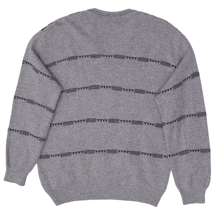 Vintage Mode Monte Carlo Knitted 3D Style V-Neck Sweater