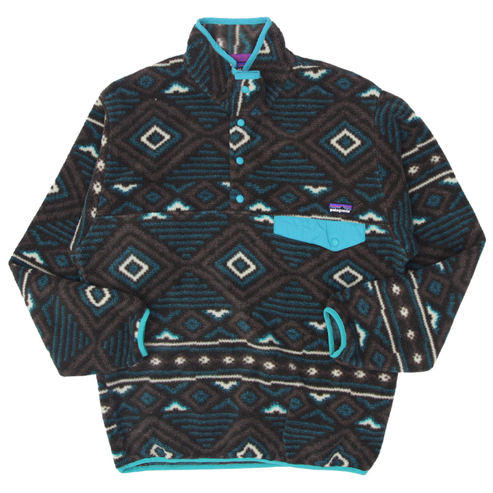 Mens Patagonia Snap-T Fleece Geometric Print Pullover - Fashion Rerun Vintage Migration_Sweaters