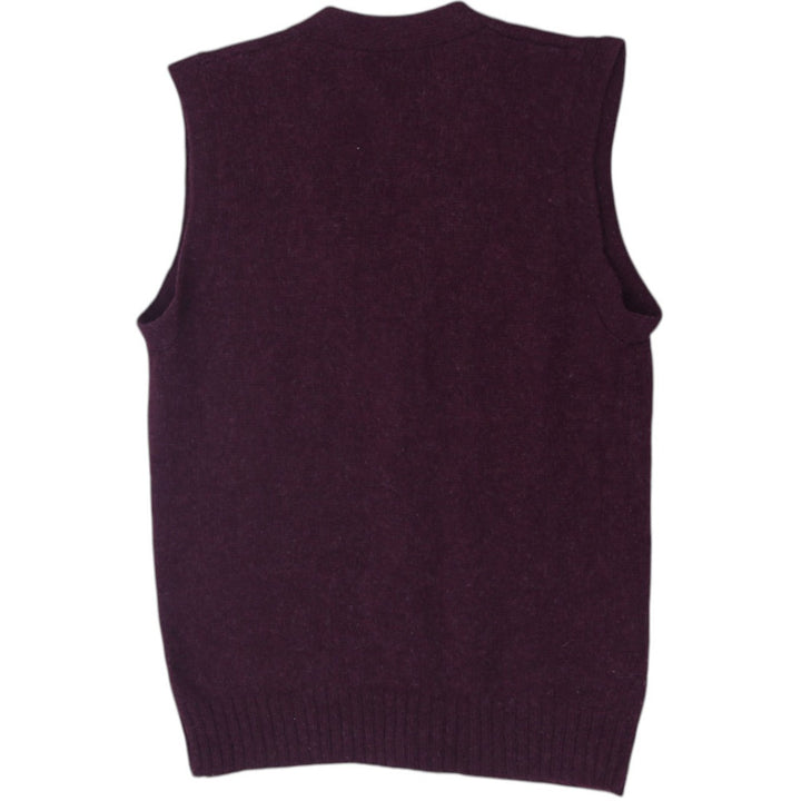 Vintage Men Ralph Lauren 100% Wool Button-Front Sweater Vest Size L