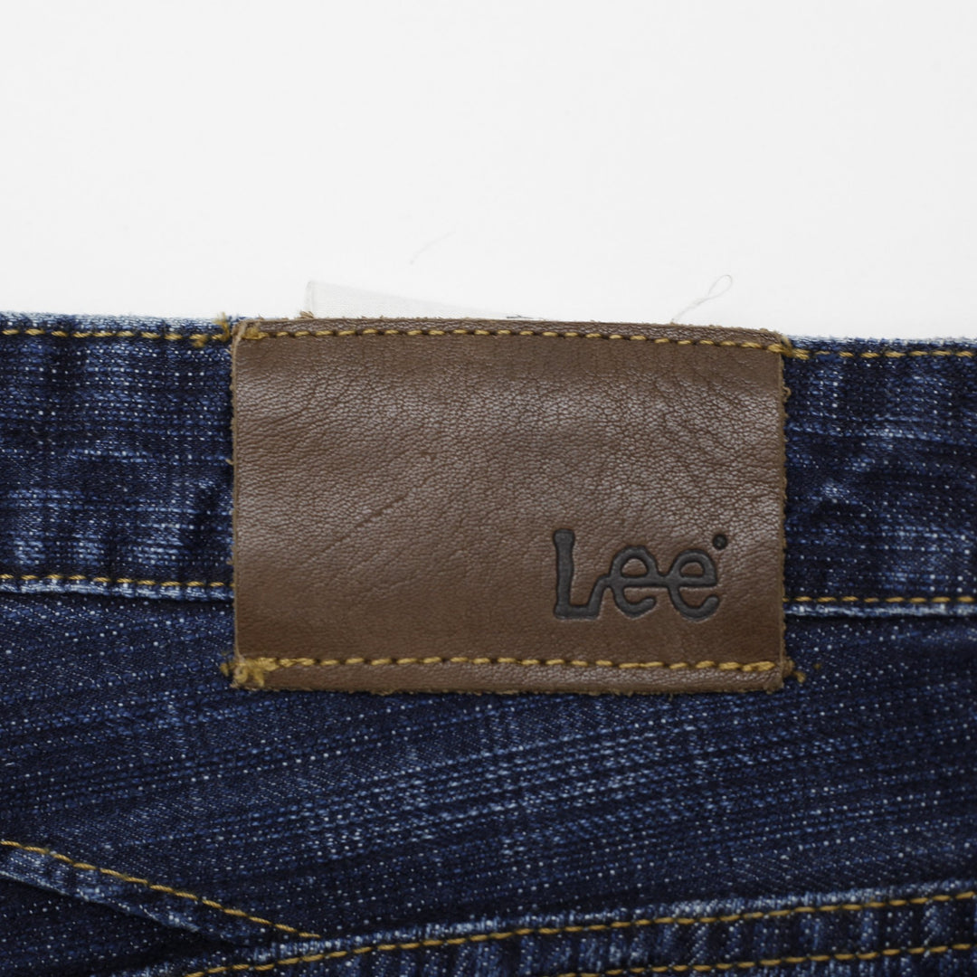Y2K Ladies Lee Low Waist Regular Fit Denim Skirt Size 30