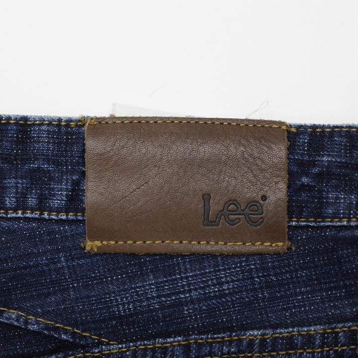 Y2K Ladies Lee Low Waist Regular Fit Denim Skirt Size 30