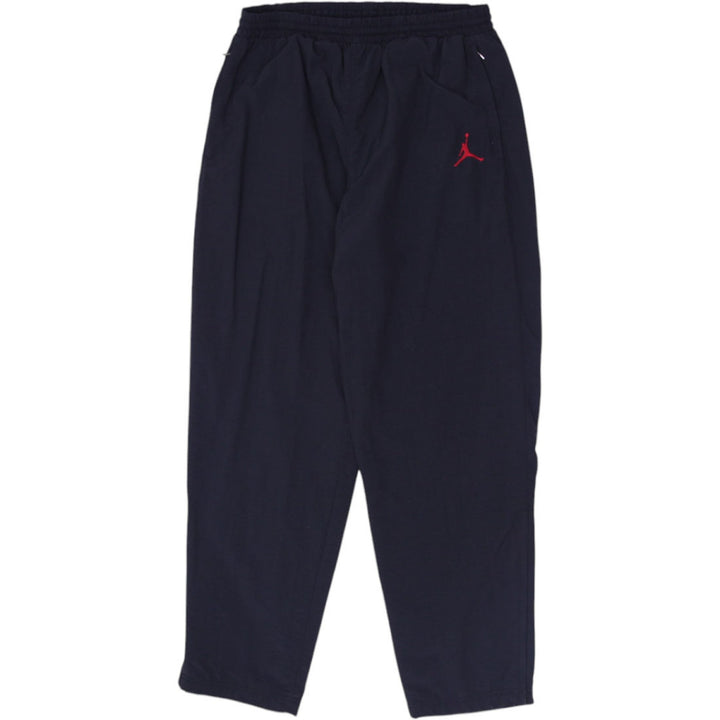 Vintage Nike Jordan Logo Elastic Waist Black Sports Nylon Pants | Migration_Pants | Fashion Rerun