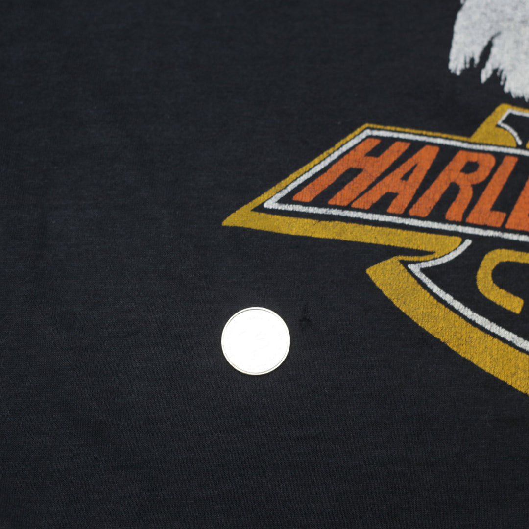 1987 Vintage Holoubek  Harley Davidson Motorcycles Eagle T-Shirt S.Stitch - Fashion Rerun Vintage Migration_T-Shirt