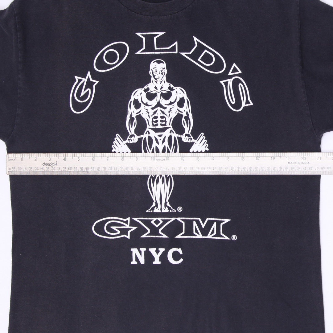 Vintage 90s Gold's Gym NYC "Muscle Joe" T-Shirt USA Made Size L