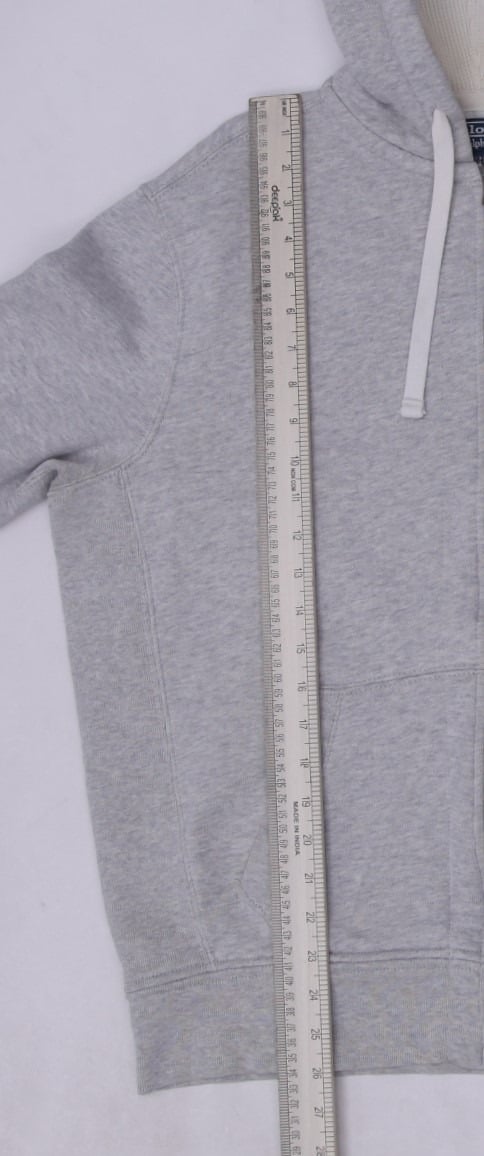 Vintage Polo Ralph Lauren Gray Full-Zip Classic Hoodie Size L | Migration_Hoodies - View 8 | Fashion Rerun