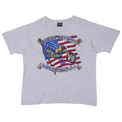 Vintage Harley Davidson Motorcycles Made In The USA T-Shirt Single Stitch XL - Fashion Rerun Vintage Migration_T-Shirt