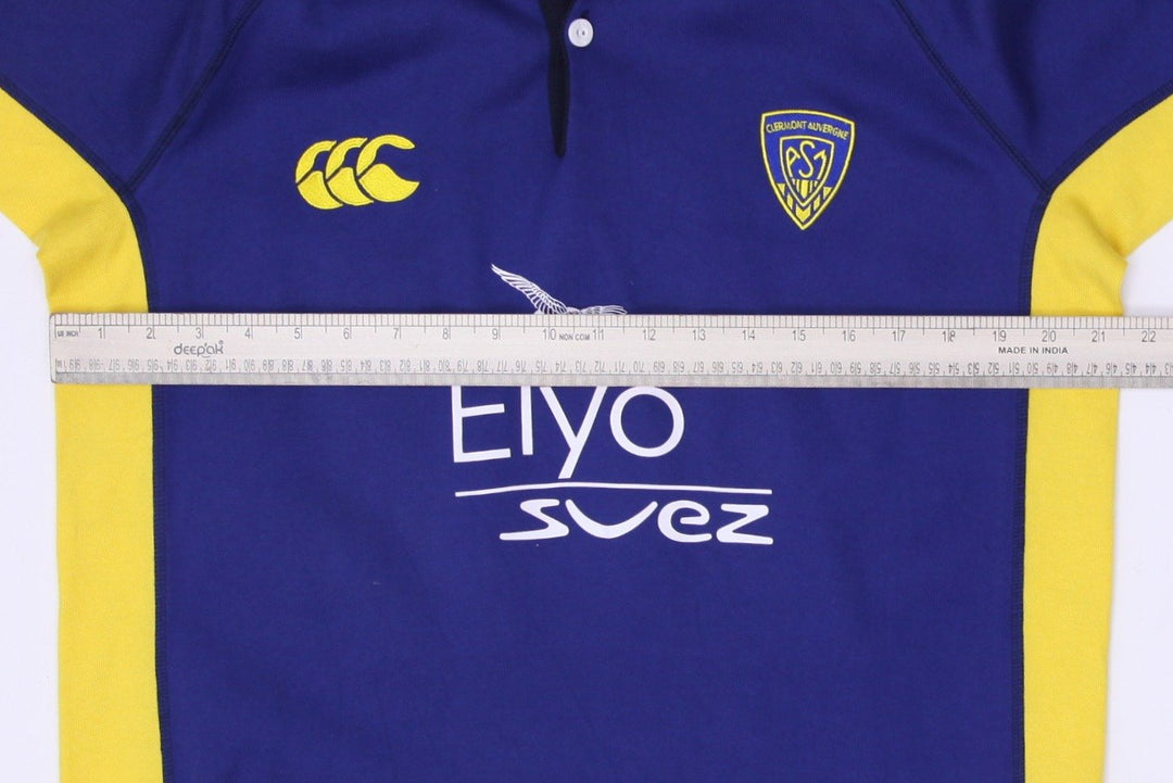Vintage Mens 2006/07 Canterbury ASM Clermont Auvergne Elyo Suez Rugby T-Shirt