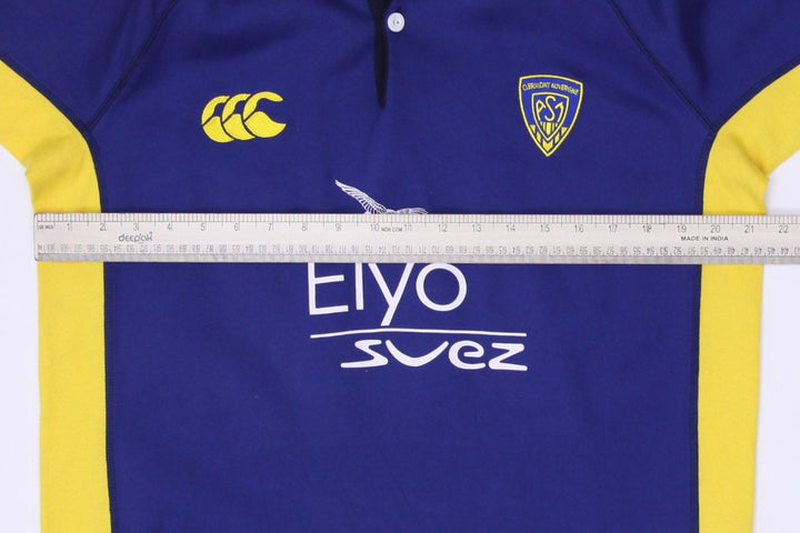 Vintage Mens 2006/07 Canterbury ASM Clermont Auvergne Elyo Suez Rugby T-Shirt