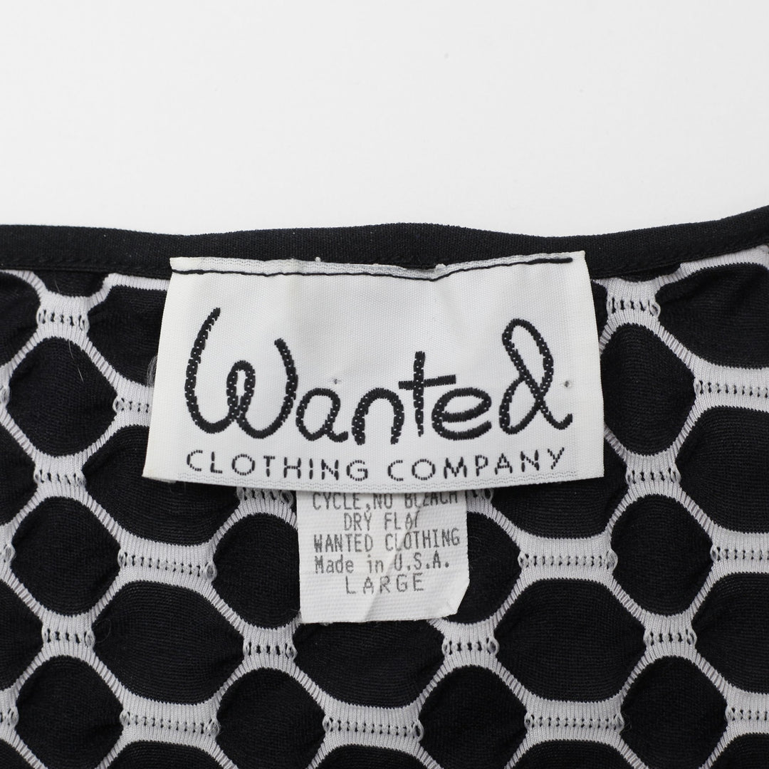 Y2K Ladies Graphic Pattern Cropped Top Size L | Migration_Y2K Tops - Back View | Fashion Rerun