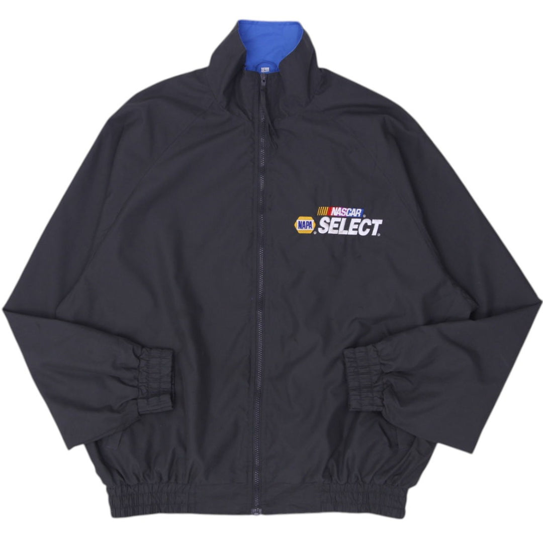 Vintage Nascar Jacket Mens Large Gray Napa Batteries Motor Racing Cup Apparel L | Migration_Jackets | Fashion Rerun