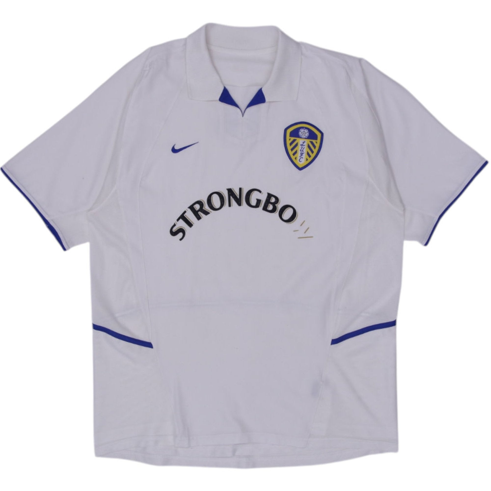 Shop Vintage Nike Strongbow Leeds United Home Football White