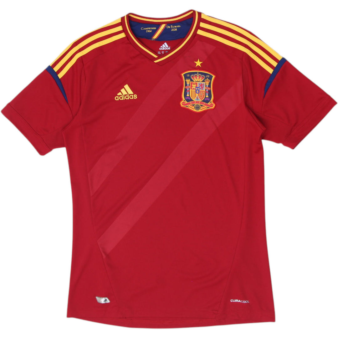 Youth Boys Spain 2011-12 Home Football Shirt Jersey Adidas Red Euro 2012 SizeXL