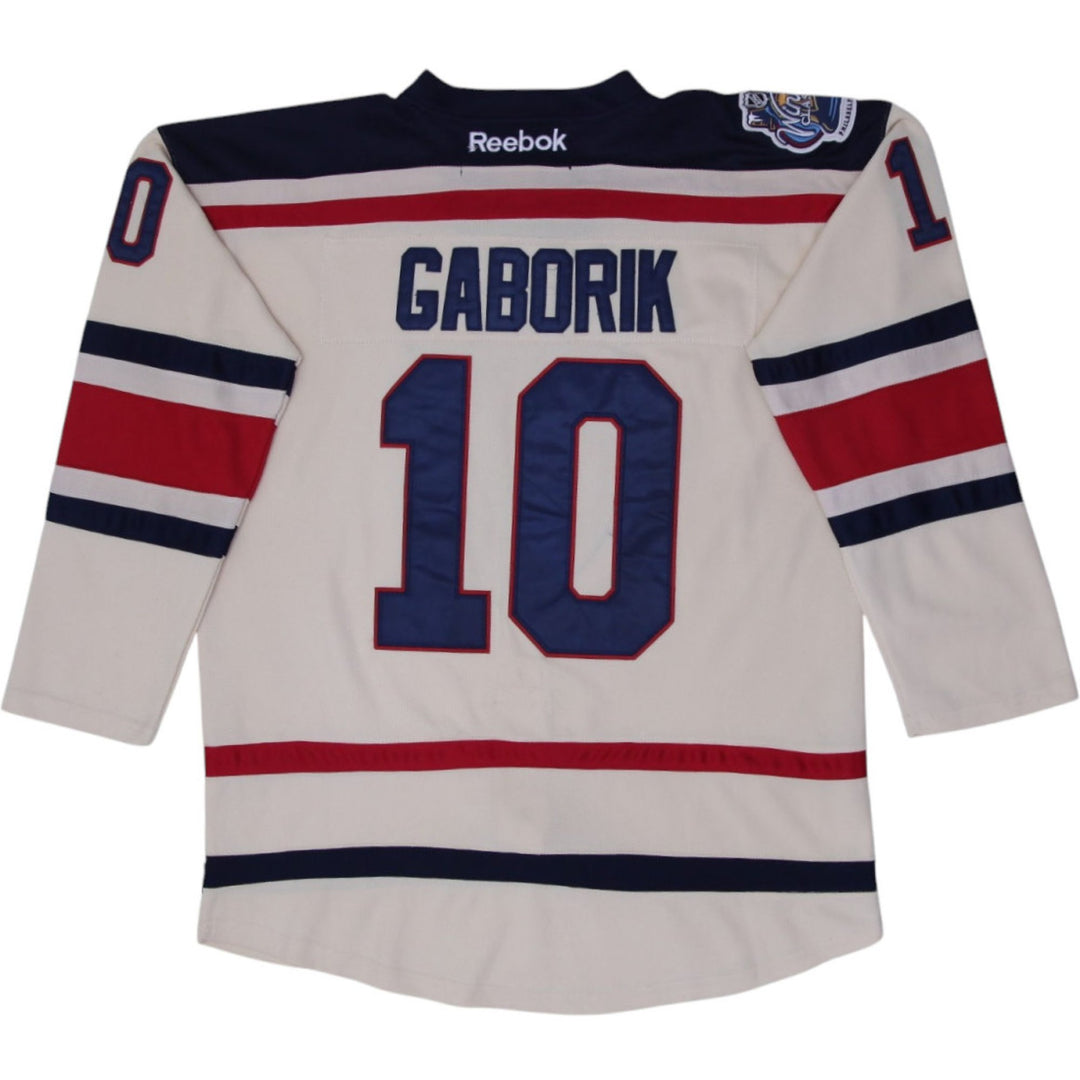 Vintage Reebok New York Rangers #10 Gaborik NHL Winter Classic Hockey Jersey | Migration_Jerseys - Side View | Fashion Rerun