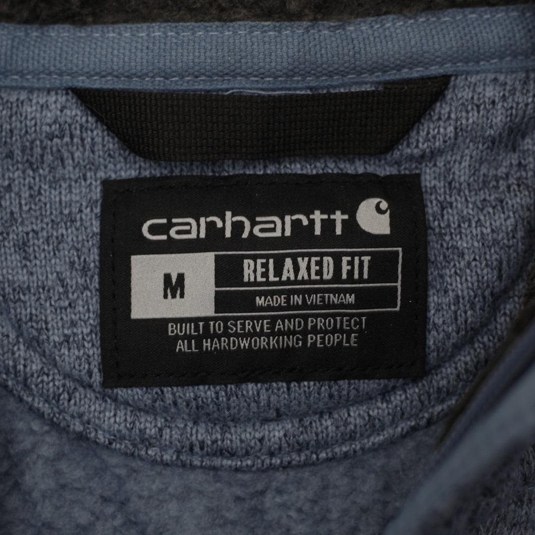 Mens Carhartt Relaxed Fit Midweight Quarter-Zip Pocket Sweater Fleece