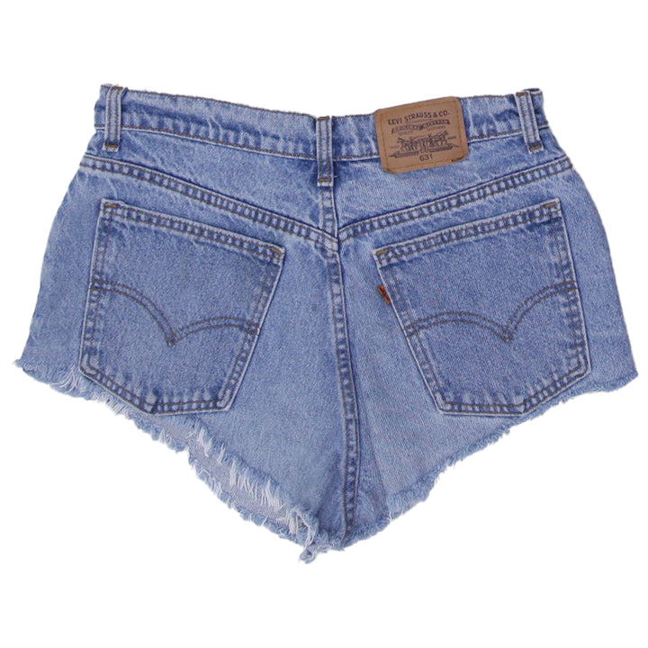 Vintage Ladies Levis 631 Orange Tab Denim Shorts | Migration_Shorts UAENAT20 - Side View | Fashion Rerun
