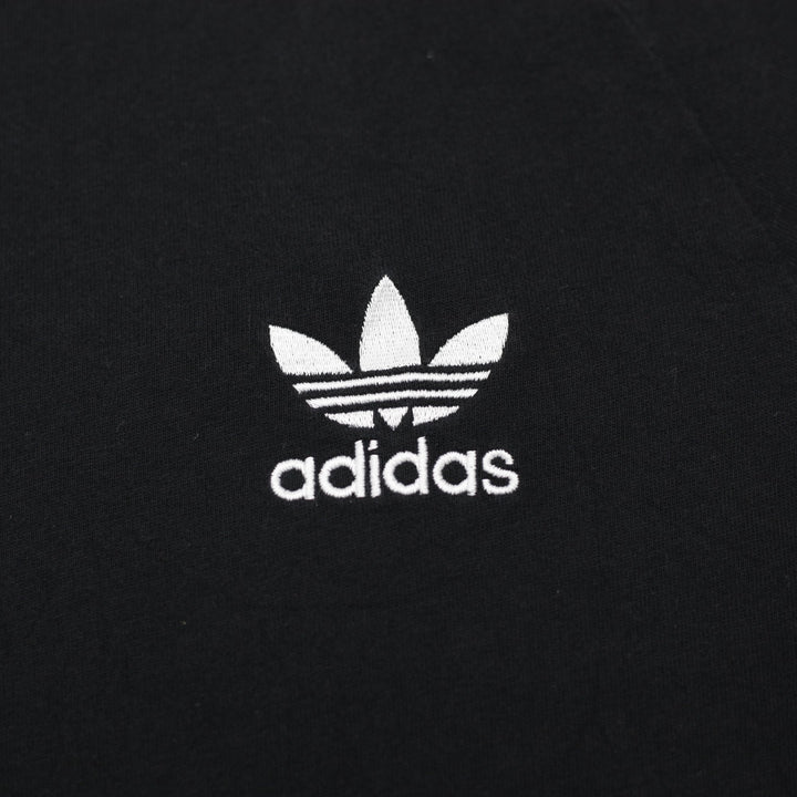 Mens Adidas Trefoil T-Shirt Black Crewneck Short Sleeve Cotton Size M