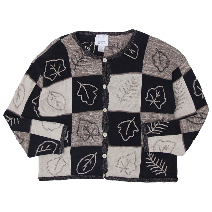 Vintage Christopher & Banks Hand Embroidered Knit Sweater Ladies - Fashion Rerun Vintage Migration_Sweaters