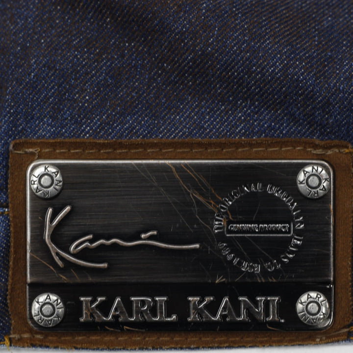 Mens Embroidered Karl Kani Trucker Denim Jacket