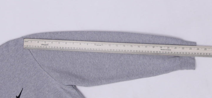 Vintage Embroidered Nike Swoosh Logo Gray Sweatshirt M | Migration_Sweatshirt - View 7 | Fashion Rerun
