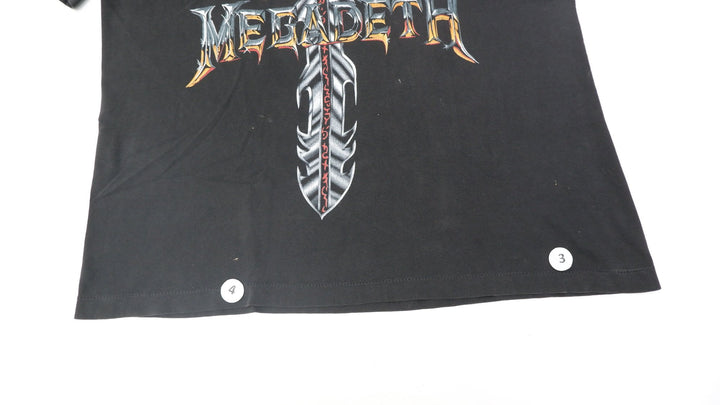 Vintage 1997 Megadeth Faded Band T-Shirt Single Stitch