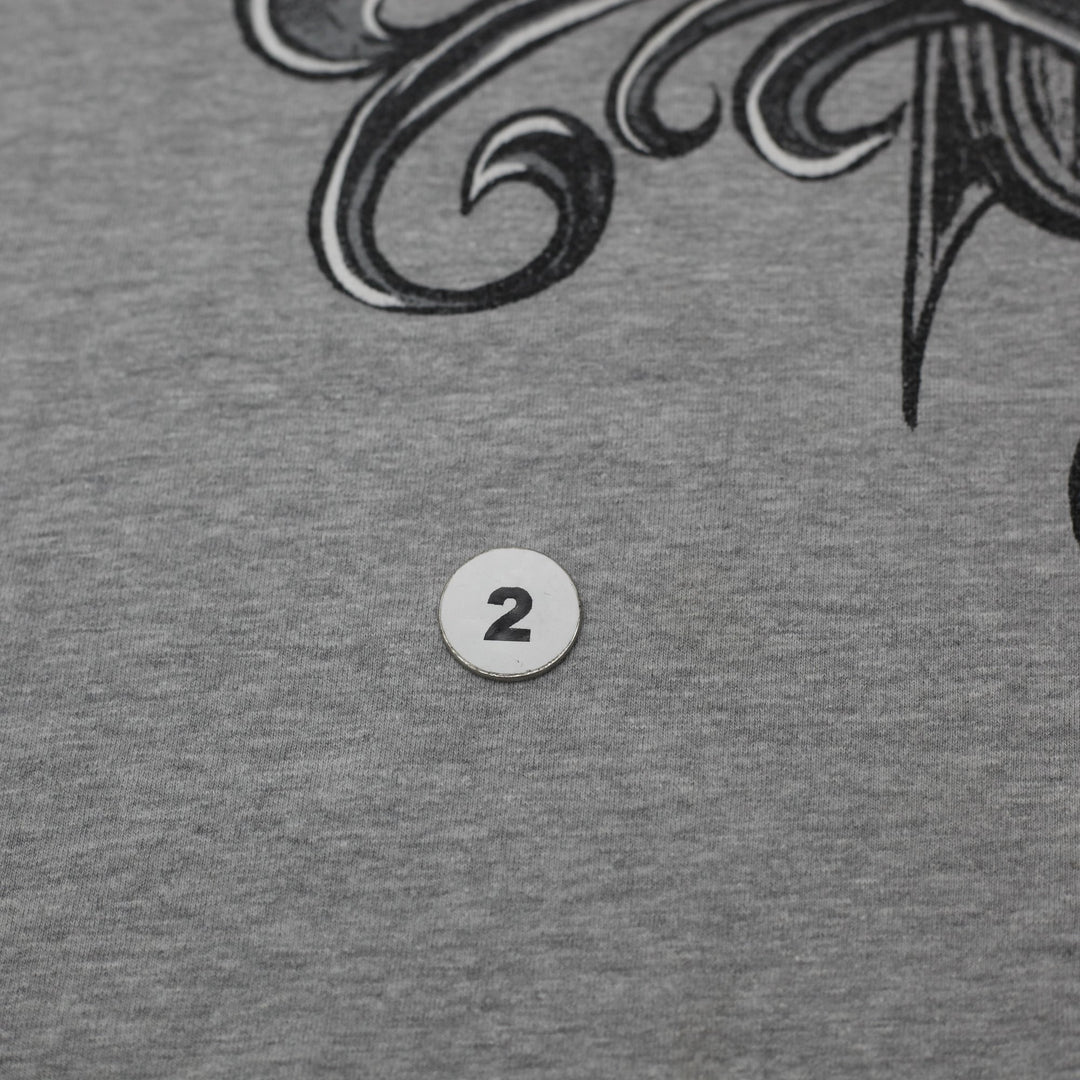 Y2K Mens Skull & Sword Graphic T-Shirt Size M