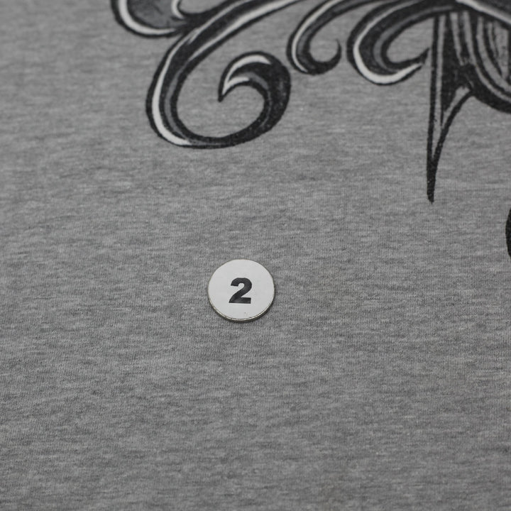 Y2K Mens Skull & Sword Graphic T-Shirt Size M