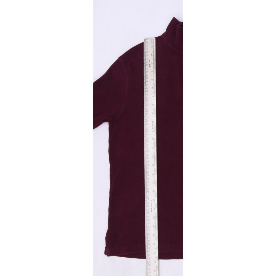 Retro Mens Polo Ralph Lauren Maroon Knit 1/4 Zip Sweater Size XS