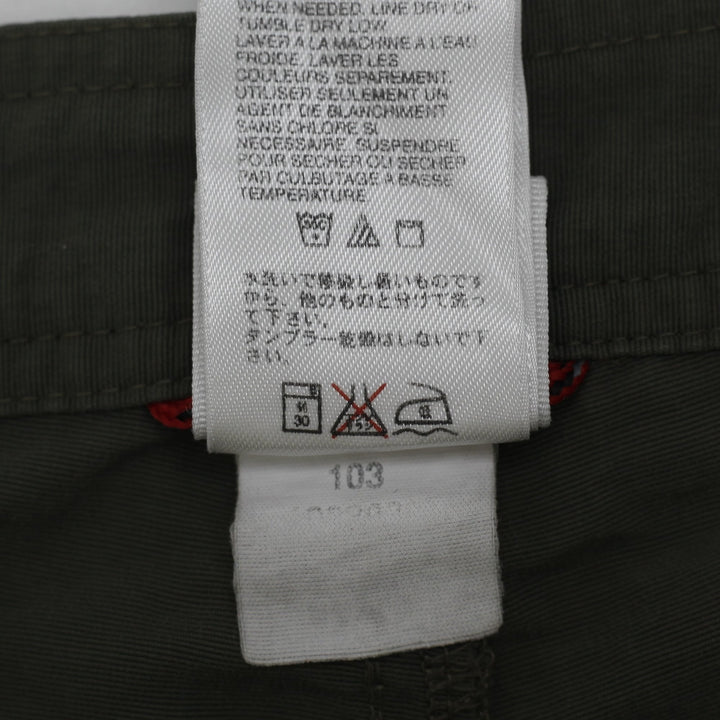Mens The North Face Size 34 Olive Green Nylon Outdoor Hiking Shorts