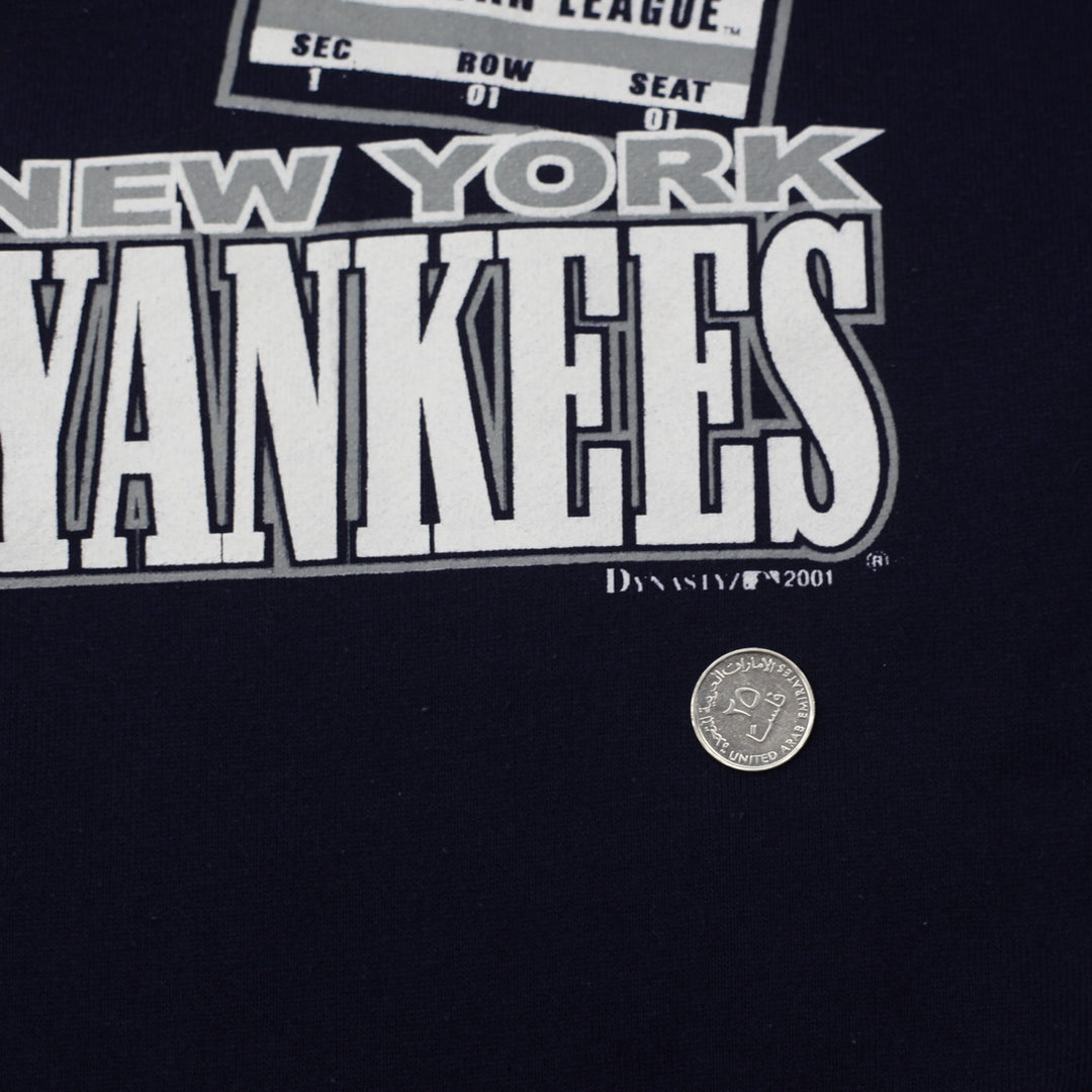 Vintage 2001 American League Championship Series Sweatshirt, Seattle Mariners vs New York Yankees XL - Fashion Rerun Vintage Migration_Sweaters