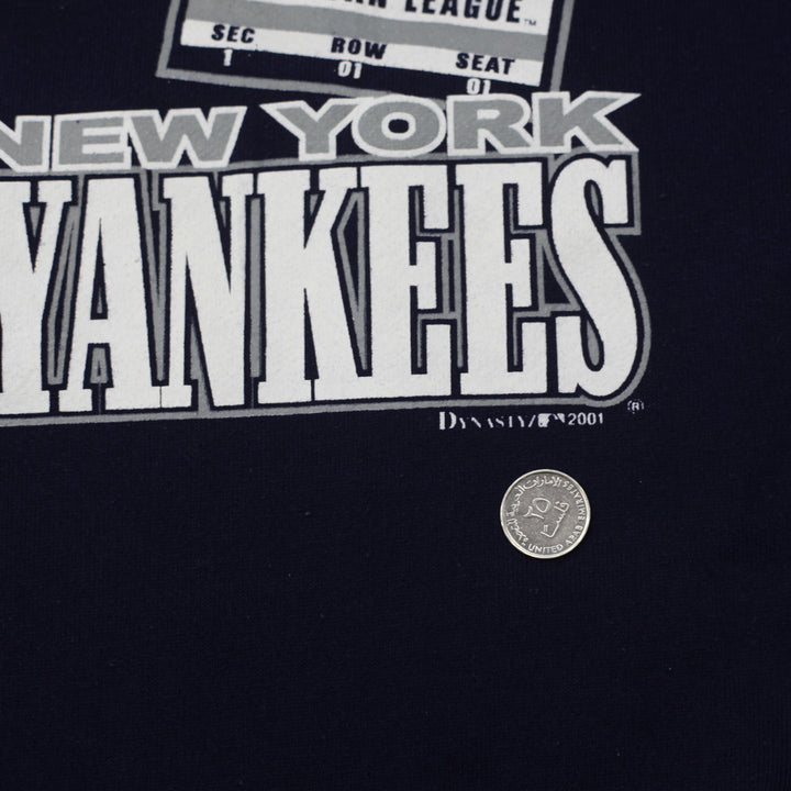 Vintage 2001 American League Championship Series Sweatshirt, Seattle Mariners vs New York Yankees XL - Fashion Rerun Vintage Migration_Sweaters