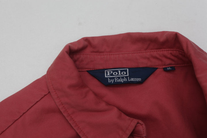 Vintage 90s Cotton Plain Pink Ralph Lauren Harrington Jacket