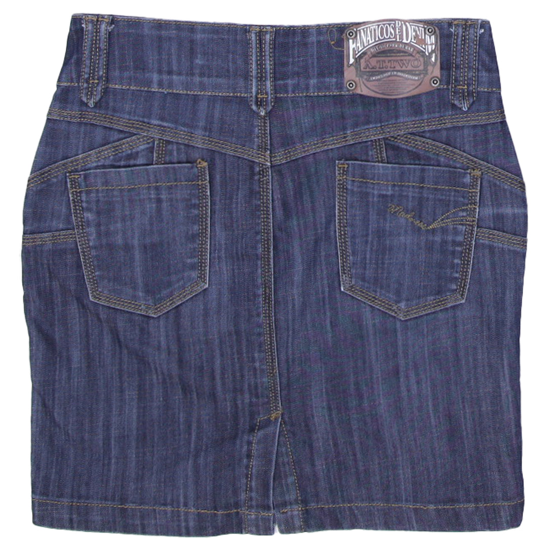 Y2K Ladies Fanaticos Del Denim Skirt