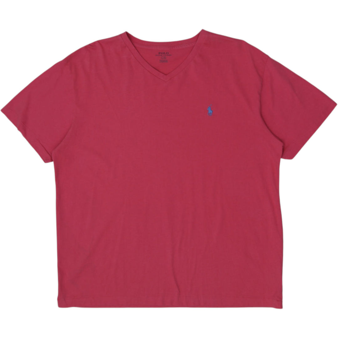 Mens Polo Ralph V Neck Short Sleeve T-Shirt Size L
