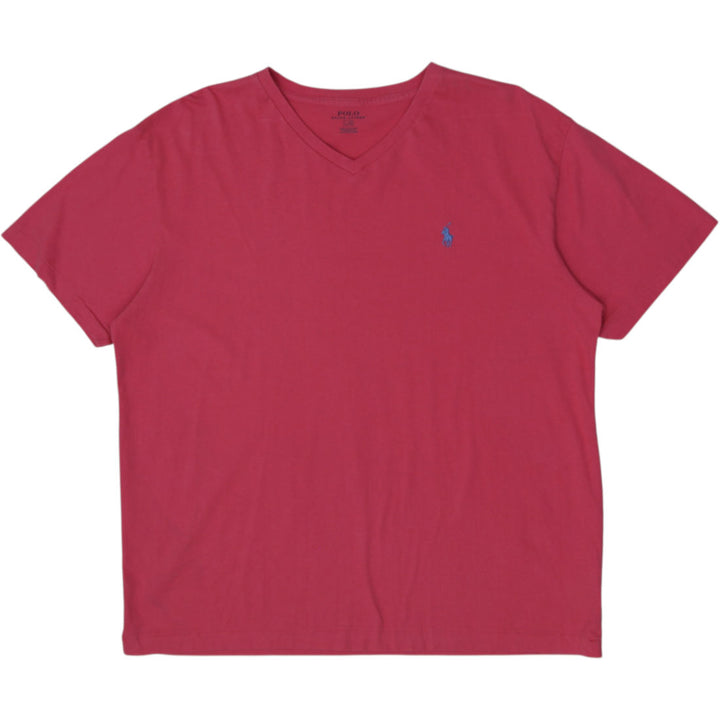 Mens Polo Ralph V Neck Short Sleeve T-Shirt Size L