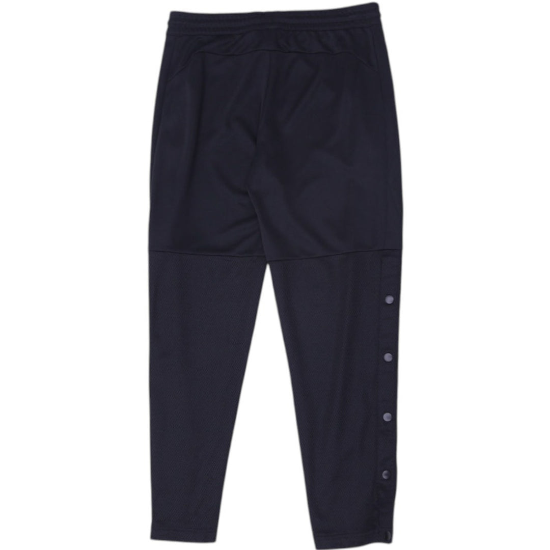 Ladies Adidas Logo Side Half Button Black Sports Track Pants | Migration_Pants - Side View | Fashion Rerun
