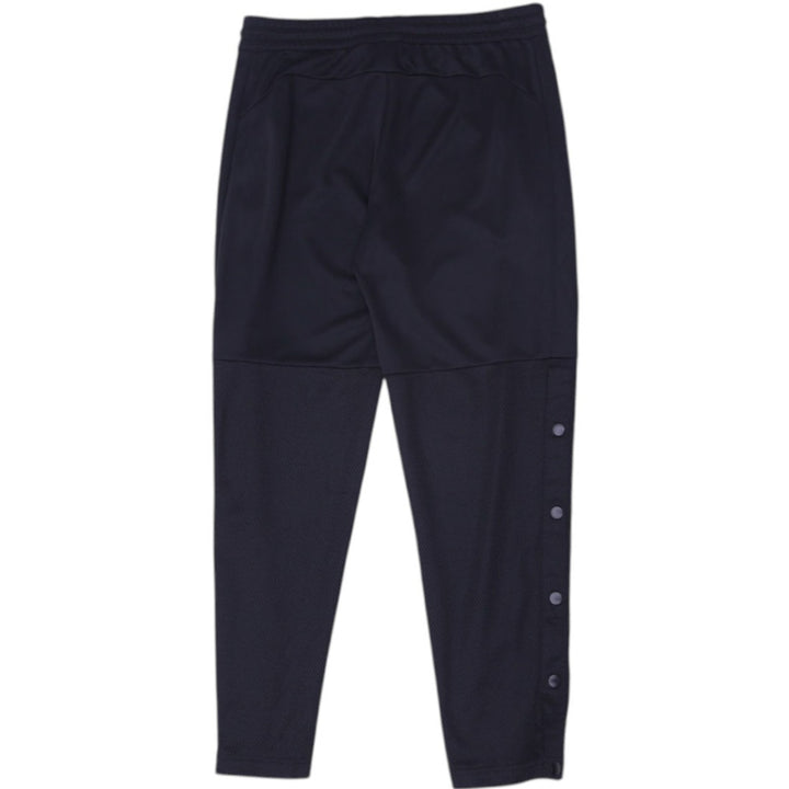 Ladies Adidas Logo Side Half Button Black Sports Track Pants | Migration_Pants - Side View | Fashion Rerun