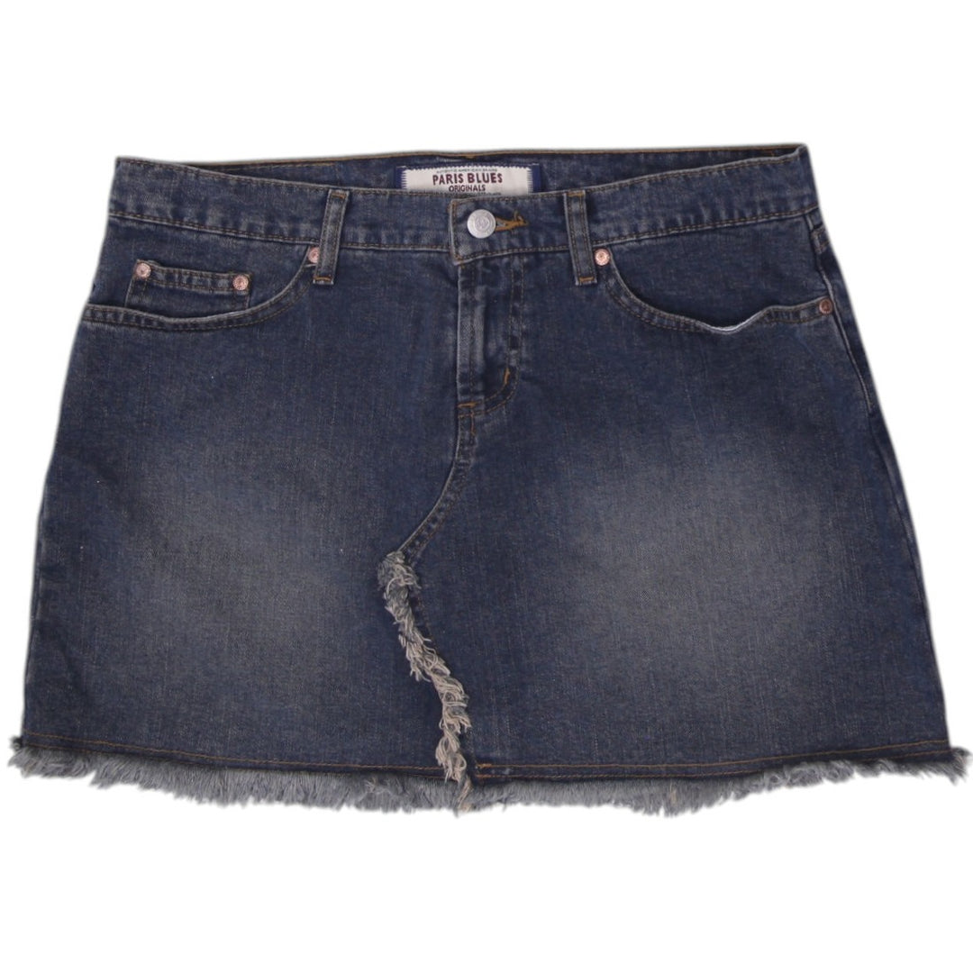 Y2K Ladies Paris Blues Denim Mini Skirt Size 11