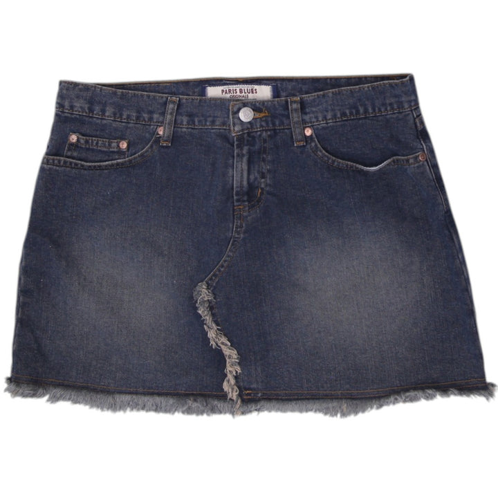 Y2K Ladies Paris Blues Denim Mini Skirt Size 11
