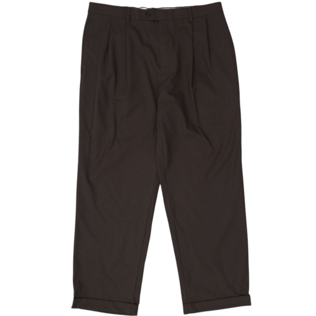 Vintage Mens Ralph Lauren Relaxed Fit Tailored Brown Pants Size 36/30 | Migration_Pants | Fashion Rerun